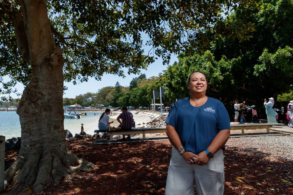 Mel Turner is the 2023 Port Stephens Local Woman of the Year. Pictured in Nelson Bay in January 2023. Picture Max Mason-Hubers 