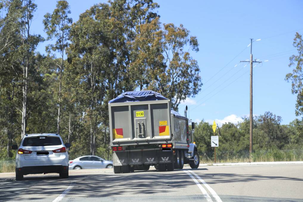 DANGEROUS: The right-hand turn from Italia Road onto the Pacific Highway at Balickera, which has been deemed dangerous by both council and Transport for NSW.