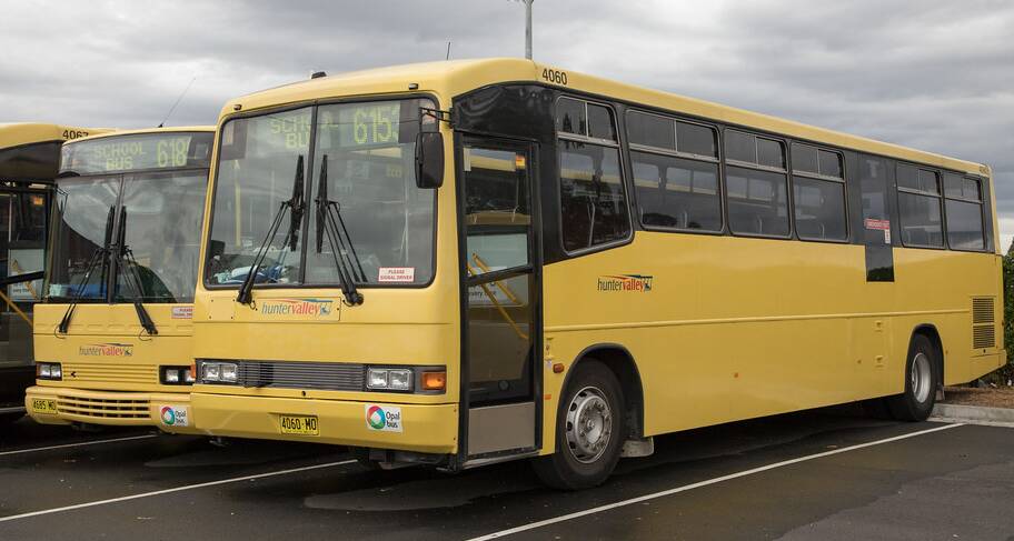 Stock image of Hunter Valley Buses.
