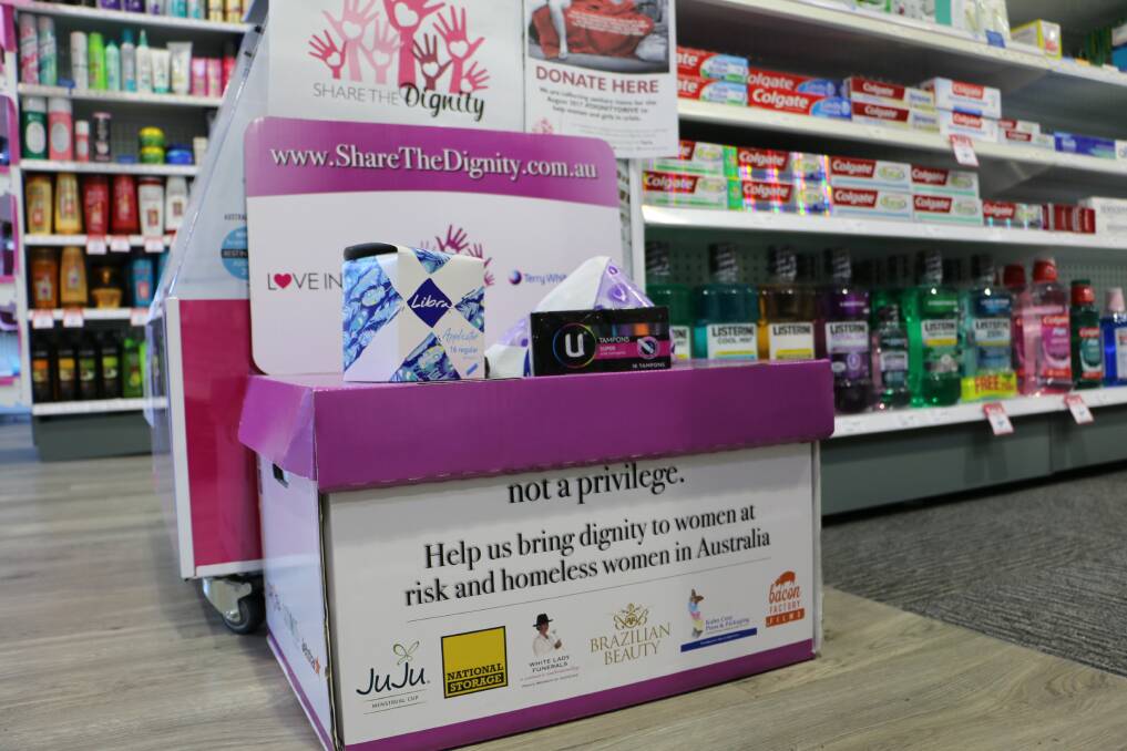 The donation box at Chemmart Nelson Bay.