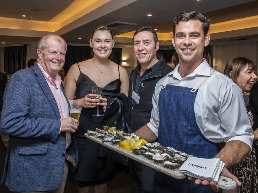 FESTIVITIES: Attendees to the launch of Love Sea Food Tastes Port Stephens at the Anchorage on Monday night. Picture: Henk Tobbe
