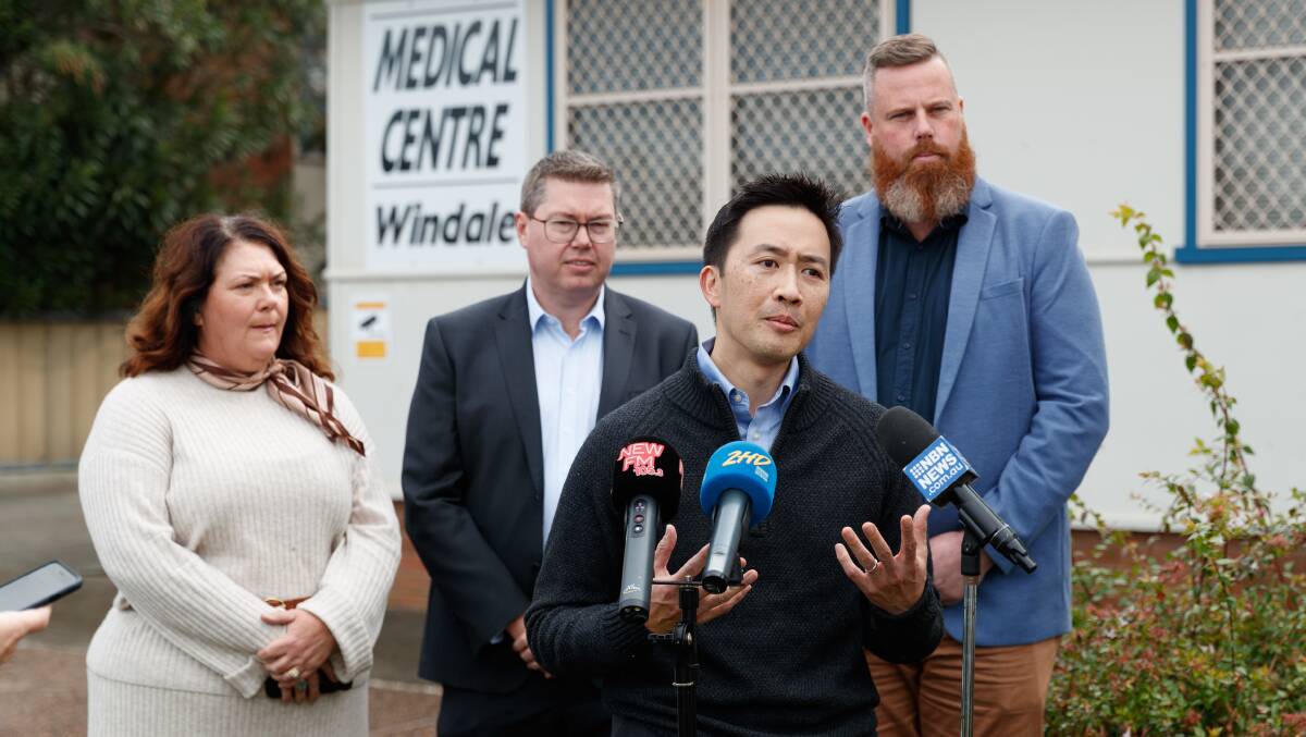 Hunter GP Association secretary Dr Lee Fong, pictured with Labor MPs on July 22, described the DPA changes as "a step in the right direction".