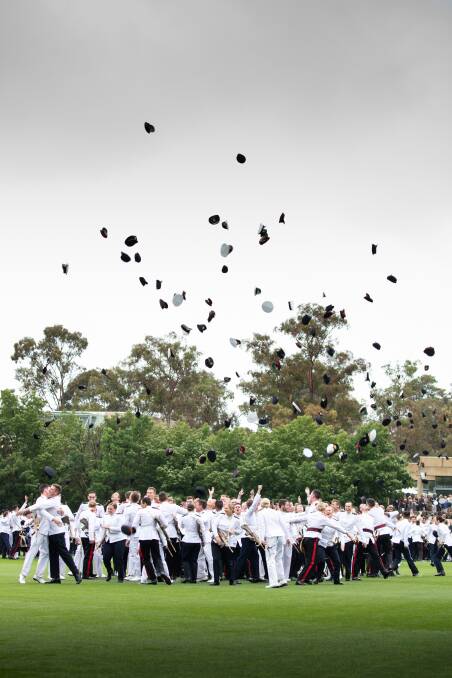 The Australian Defence Force Academy's graduating class of 2018. Picture: ADF/Thomas Lucraft