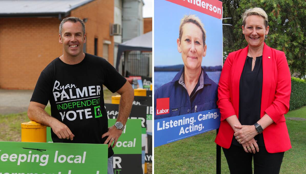 CLOSE RACE: Ryan Palmer in Raymond Terrace and Leah Anderson in Salamander Bay on Election Day on Saturday, December 4.