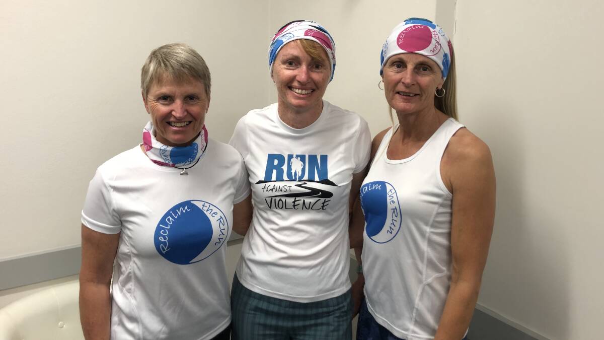 SUPPORT: Reclaim the Run Nelson Bay organisers Jaci Richards, Jo Banner and Angie Physick. The run will kick off at d'Albora Marina at 6pm on Friday, October 25.