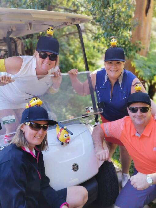 GOOD SPORTS: Paterson MP Meryl Swanson and her team took part in the 22nd Angel Billy Golf Classic in Nelson Bay on Sunday which raised $20,000 for the Westpac Rescue Helicopter Service.