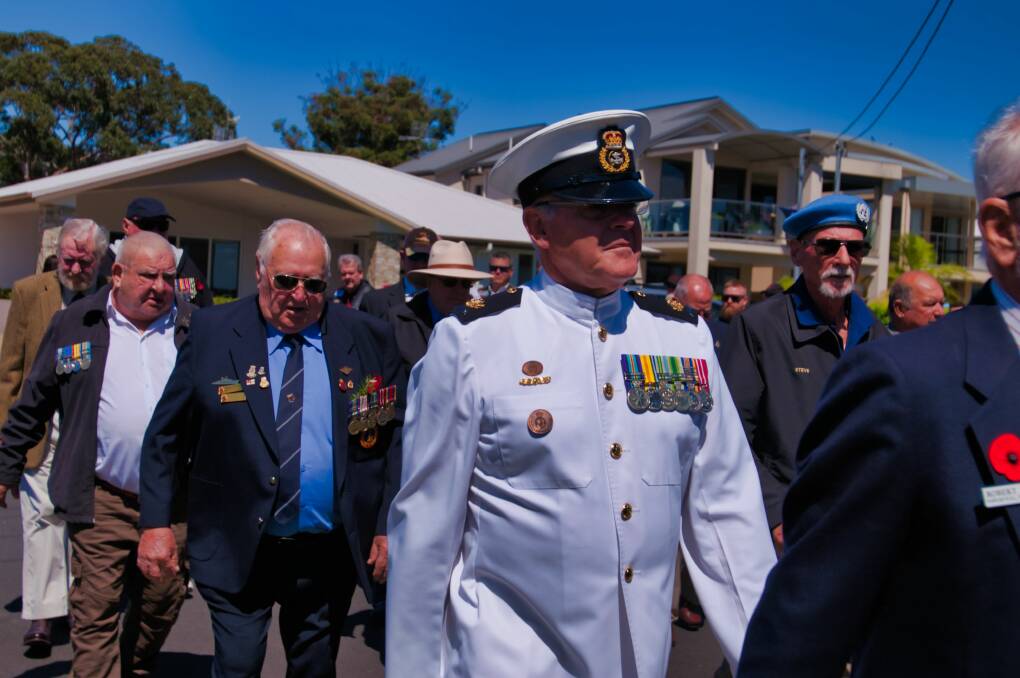 The Karuah and Tea Gardens RSL Sub-Branch's held a combined Remembrance Day service in Anzac Park, Tea Gardens on Sunday, November 11. Pictures: Jack Drake