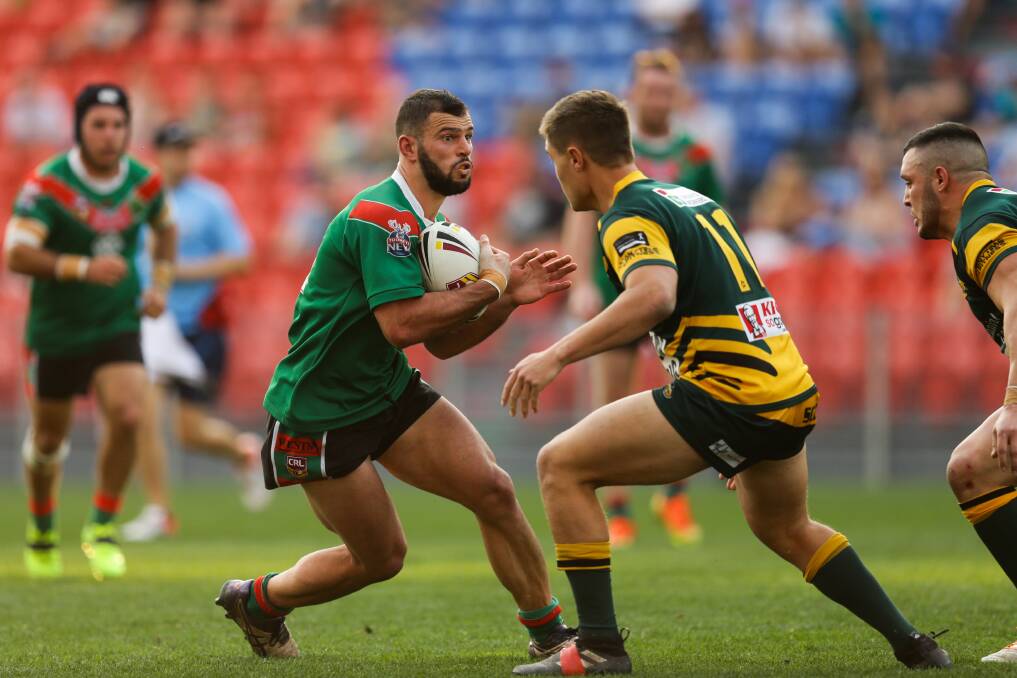 COMEBACK: James Elias from Corlette, left, playing for Western Suburbs this season, has been selected in the Lebanon squad for the rugby league World Cup, which starts in Australia this month. Picture: Jonathan Carroll
