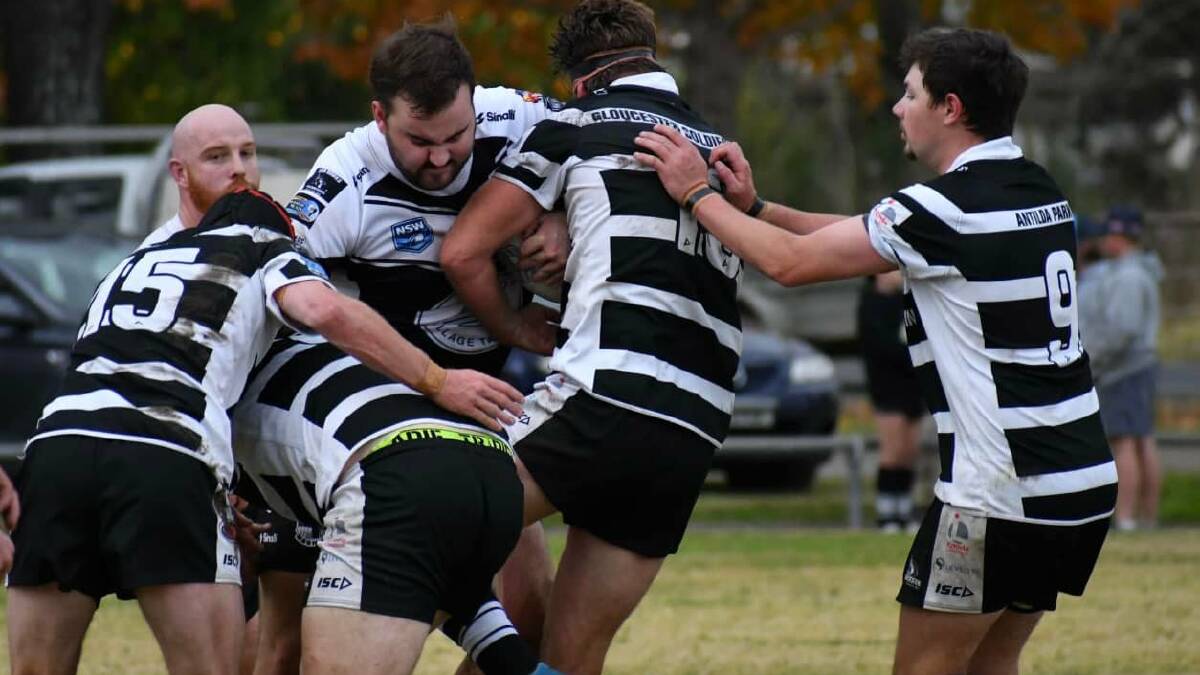RUGBY LEAGUE: The Raymond Terrace Magpies D-grade side were out gunned by the Gloucester Magpies 52-12 on Saturday. Picture: Olivia Allardice