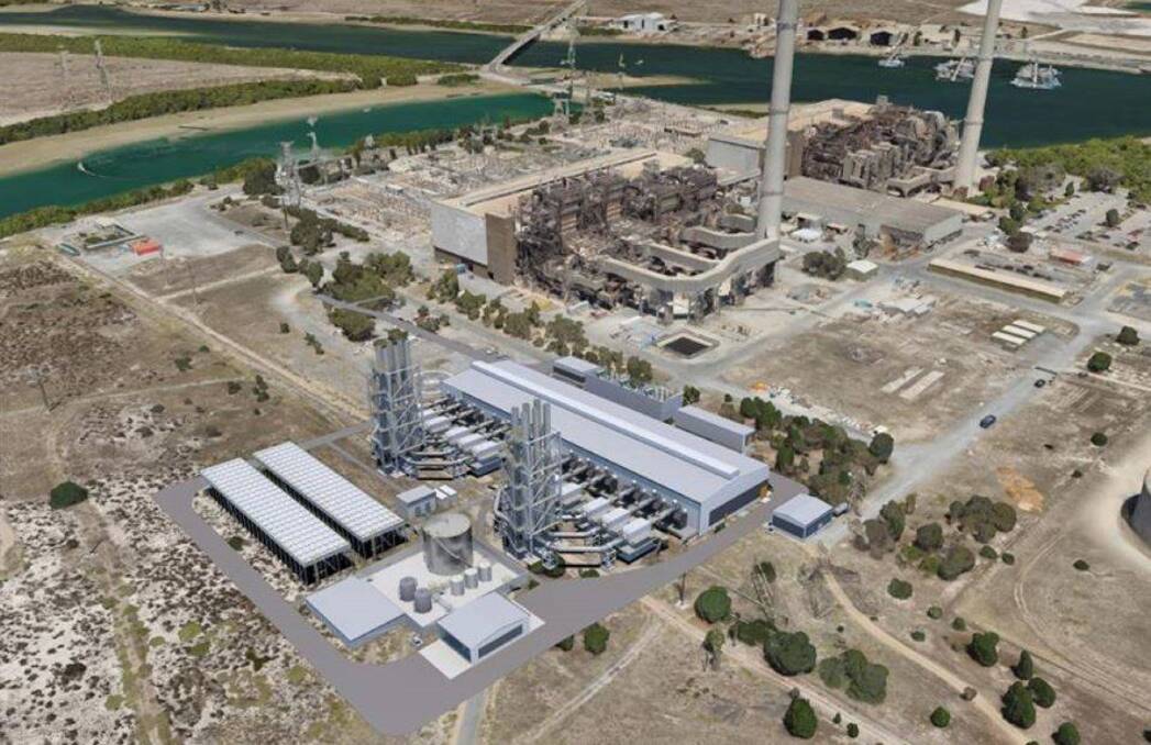 POWERING ON: An artist's impression of AGL's proposed 250 megawatt gas-fired power station at Tomago. Community feedback is being sought on the plans.