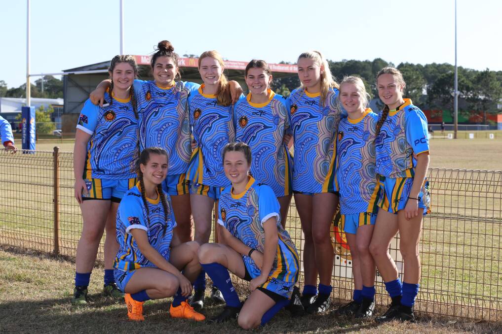 PROUD: Worimi girls rugby sevens team that played in last year's Nations of Origin tournament. The event returns to Port Stephens and Newcastle July 16-19.