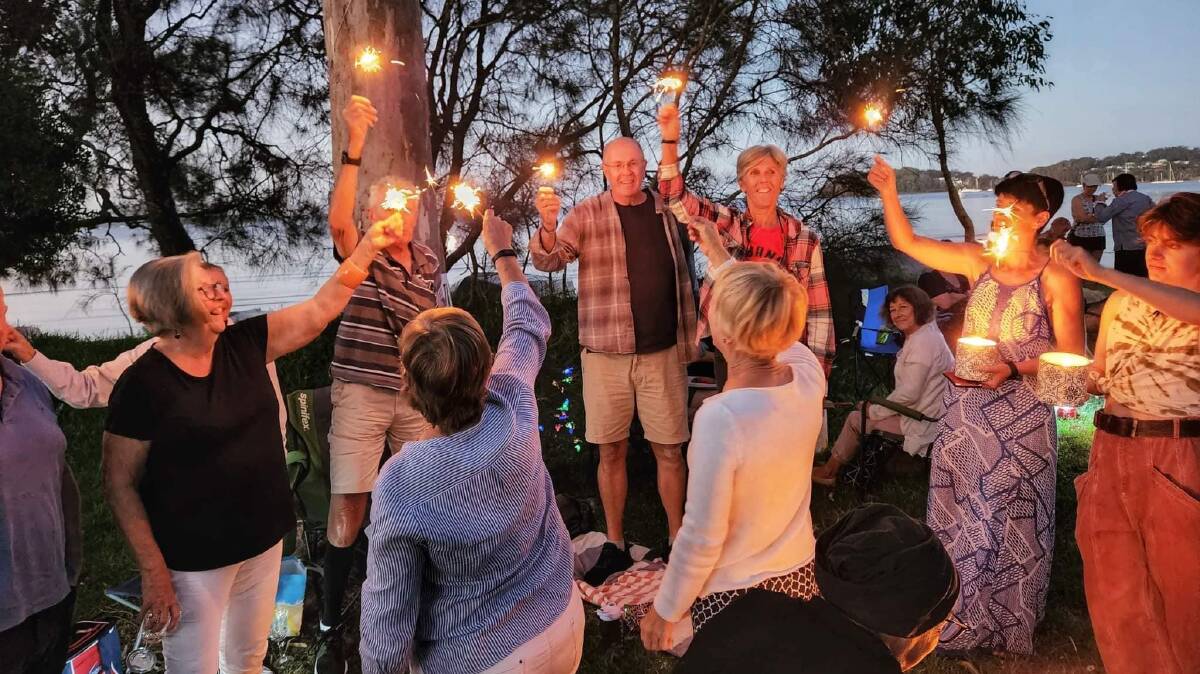 About 100 people turned out to a vigil at 109 Foreshore Drive on March 20. Picture: Facebook/Kate Washington MP