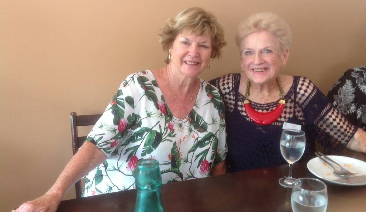 CATCH UP: Tomaree Breast Cancer Support Group president Taurie Lalor with patron Nola Lawlor at the first patient-volunteer morning tea in Nelson Bay on February 1.