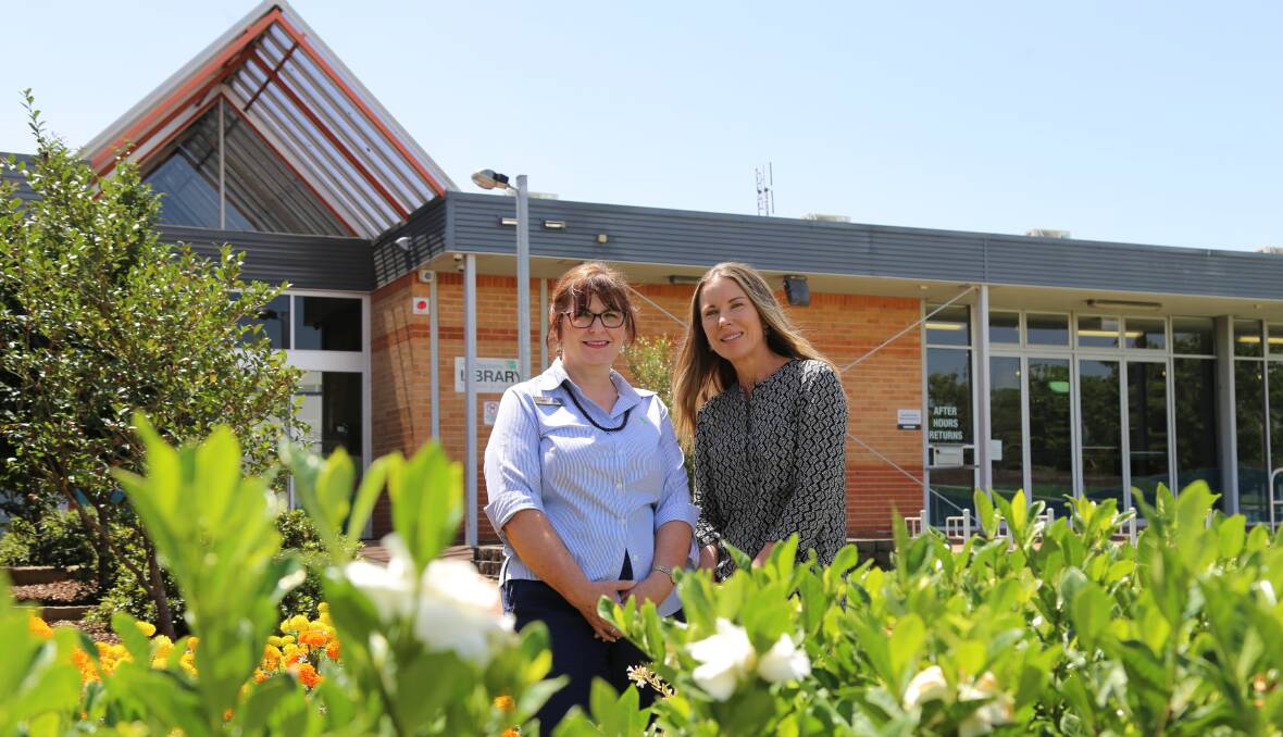 LEARN ABOUT THE END: Port Stephens Libraries' circulation coordinator Nada Vorrbij and services manager Kris Abbott. Picture: Ellie-Marie Watts