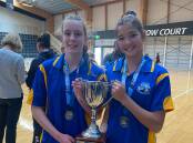 PROUD: Nelson Bay Netball Association players Mackenzie Bohan and Bowey Manning were part of the Hunter team that won the NSW Primary Schools Sports Association netball championships in July.