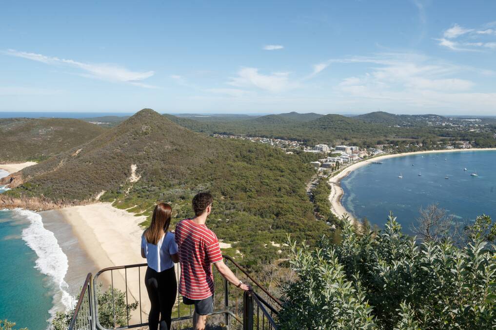 The view over Shoal Bay from Tomaree Head.
