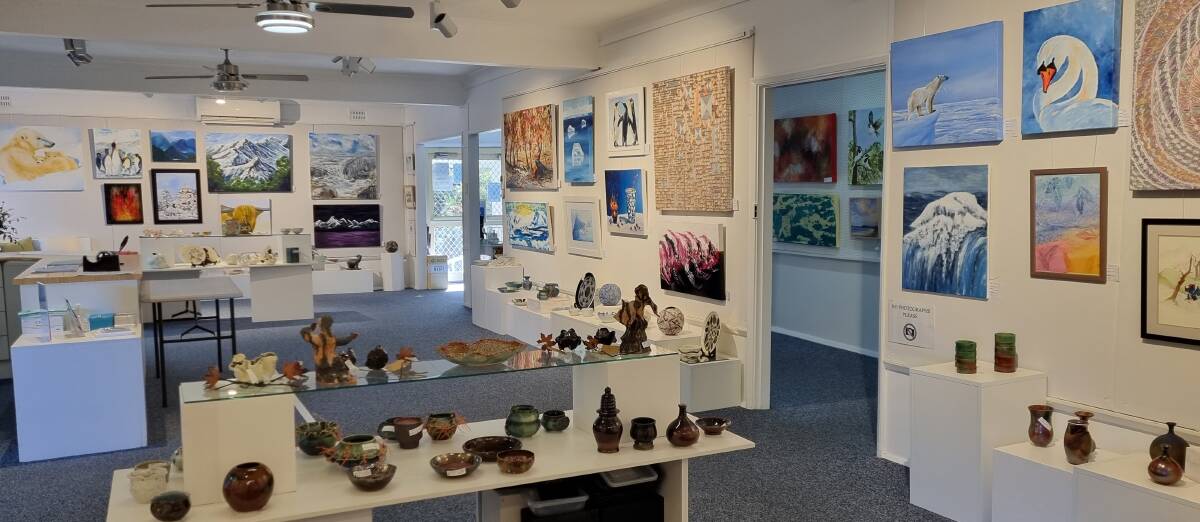 The Fire and Ice exhibition showing at Port Stephens Community Arts Centre.