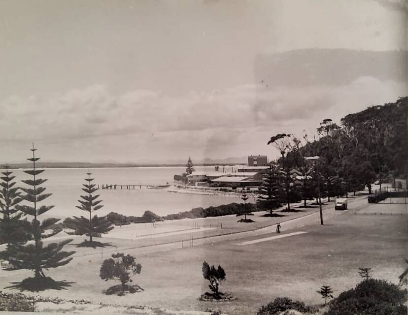 HISTORY: The Tomaree Headland in the 1940s. Stinker says this location, which is home to the now empty Tomaree Lodge, is ideal for a museum.