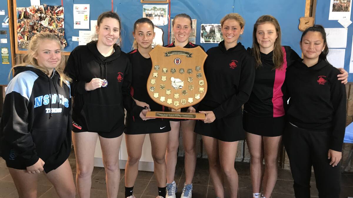 WINNERS: Endeavour Sports High School's girls won the Floris Conway Cup at the NSW CHS State Tennis Finals in Nelson Bay earlier this week.