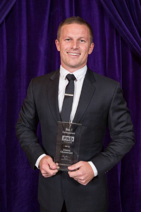 TOP PERFORMER: Dane Queenan has been named as the PRDnationwide's top selling agent for a second year, and made the Real Estate Business Top 100 ranking. Picture: Supplied