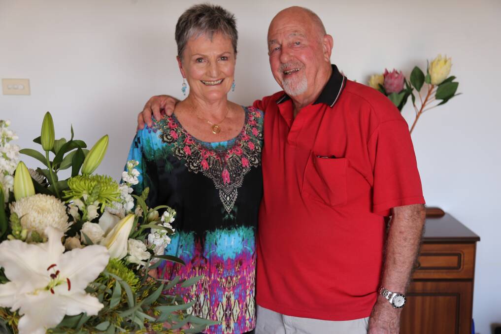 Robyn and Mike Pierpoint at their home in Corlette. Picture: Ellie-Marie Watts