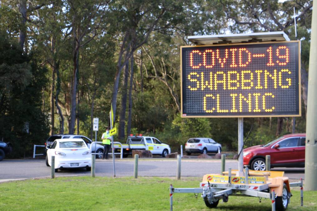 The drive through testing clinic at Tomaree Sports Complex is by appointment only. Phone (02) 4964 7497 between 8am-4pm.