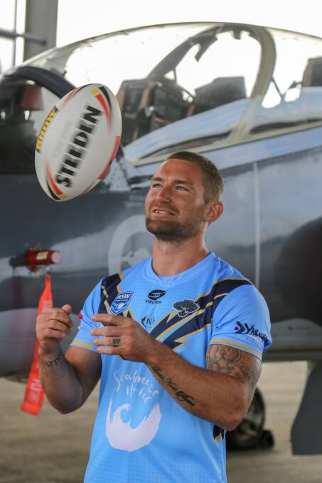Former Newcastle Knights and Super Rugby League player Tyler Randell will suit up for the Northern Hawks in 2022. Picture: Ellie-Marie Watts
