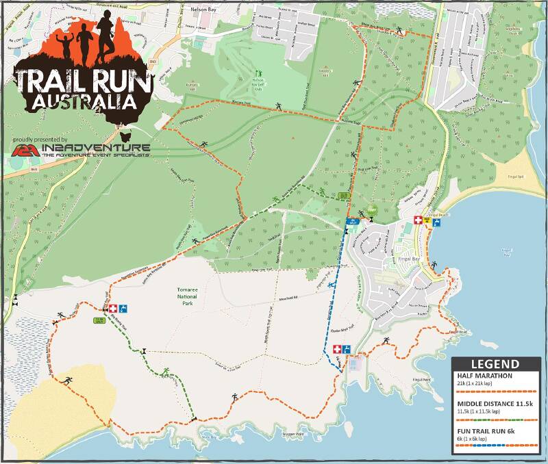 The Tomaree Trail Run course. Picture: Trail Run Australia