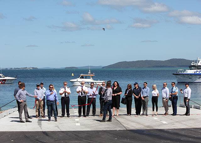 Picture from the official opening of the revamped Little Beach boat ramp on November 18. Picture: Supplied