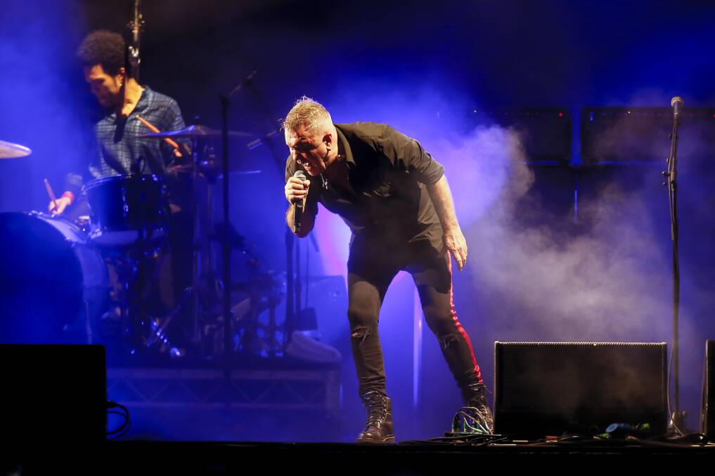 TUNE IN; Jimmy Barnes onstage at the Cold Chisel Blood Moon concert in Wollongong in January. Barnes will perform as part of the Great Southern Nights event which aims to kick start the recovery of the live music industry in NSW. Picture: Anna Warr