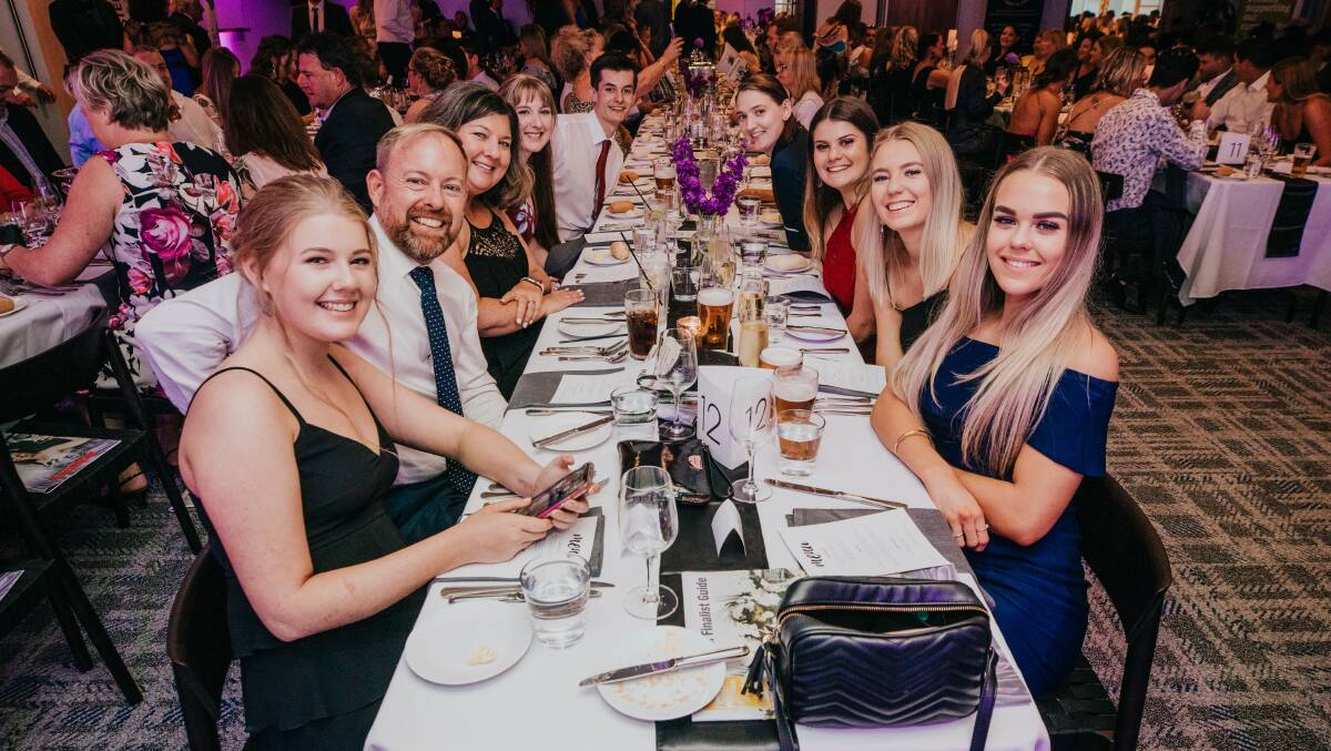 Photo from the 2019 Port Stephens Examiner Annual Business Awards gala night.