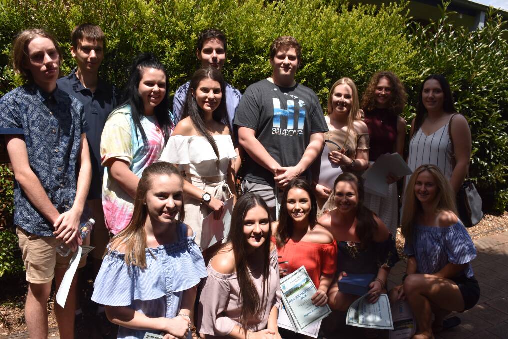 School leavers returned to receive high achiever awards during a special Dux assembly.