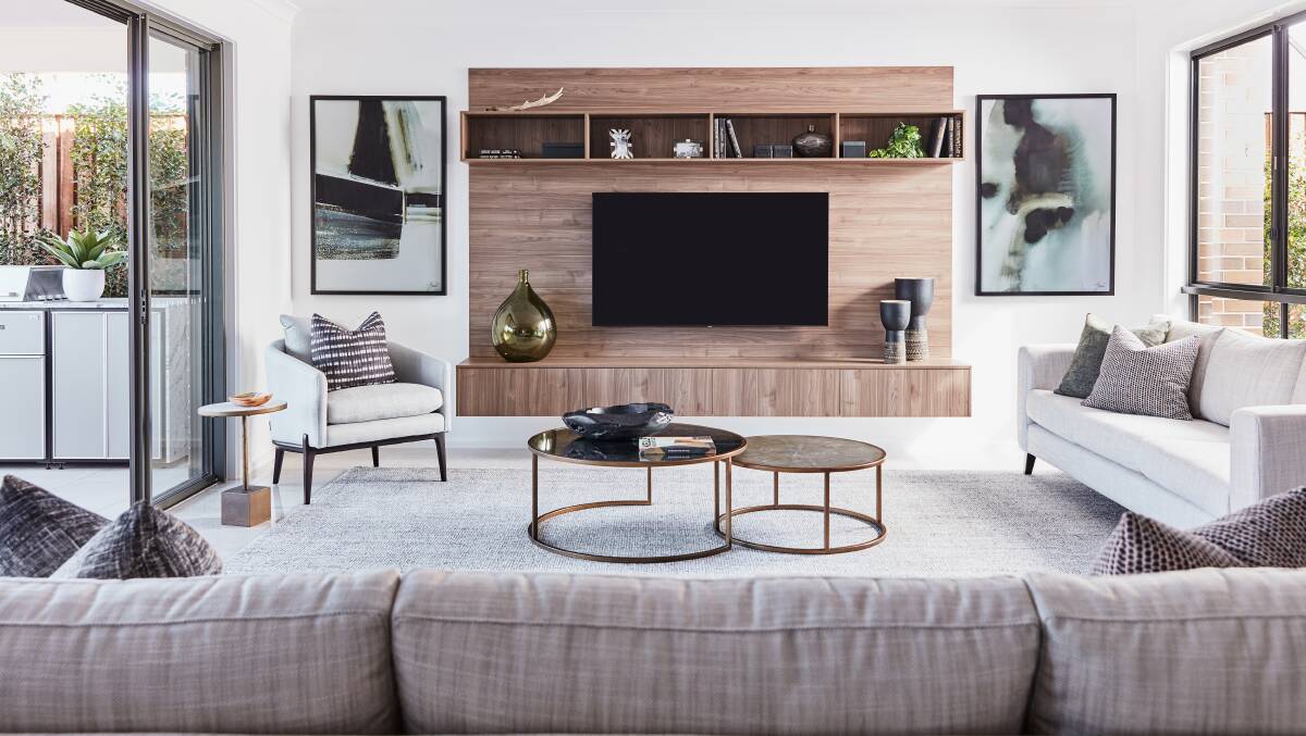 Room to move: The spacious living area of the Essential Collection's Haven design. 