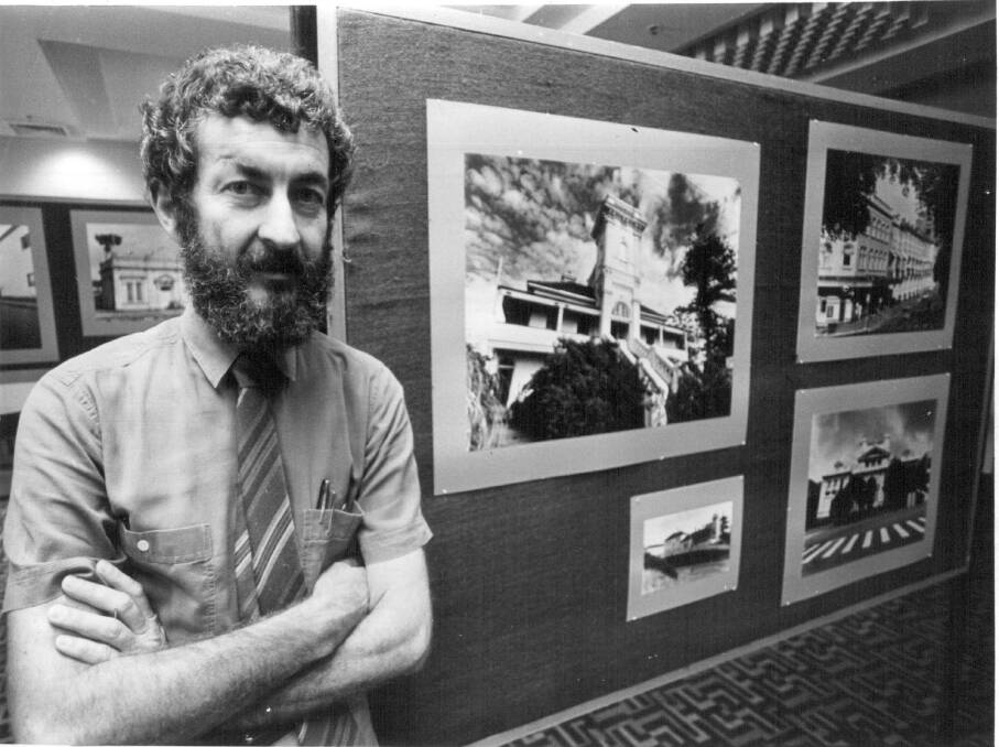 HERITAGE: Brian Suters, in 1982, when he was the Hunter branch president of the National Trust and advocating for the preservation of historic buildings. 