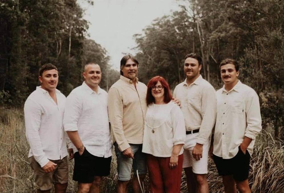 Ben Langdon, second from left, with his brothers and parents. Picture: Courtesy of the Langdon family 