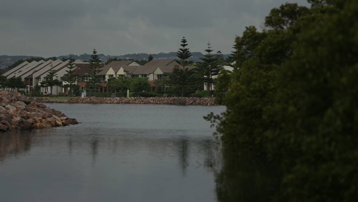 Apartments on the land formerly occupied by woolstores on the bank of Throsby Creek. Picture: Simone De Peak