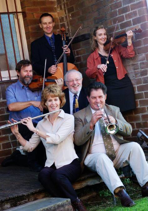 CONDUCTOR: Ross Fiddes, centre, with members of Orchestra Nova in 2003.