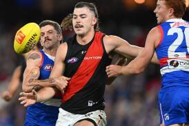 Essendon ruckman Sam Draper's comments have earned the ire of both Bulldogs and Bombers officials. (James Ross/AAP PHOTOS)