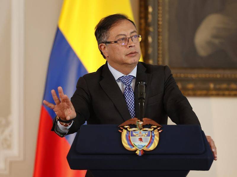 Colombia President Gustavo Petro says the country is on alert for tropical storm Julia. (EPA PHOTO)