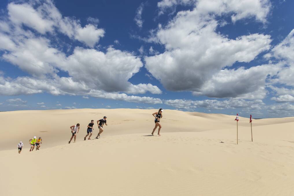 ps-ewrace-18 SPORT Competitors in the Red Bull Dune Dusters soft sand race. Picture: Red Bull Media House.