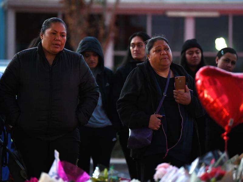 Mourners have paid their respects at a makeshift shire to killed teen Solomone Taufeulungaki.