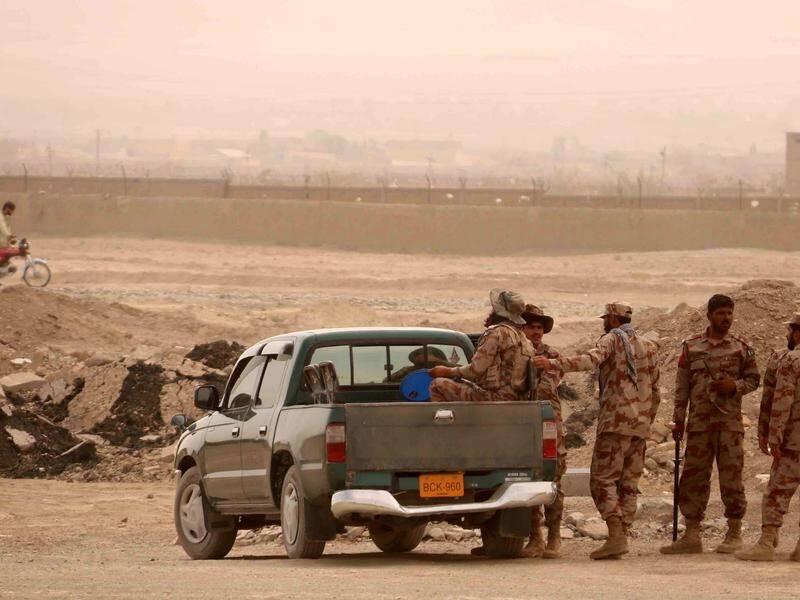 A group of 46 Afghan soldiers sought refuge in Pakistan after the Taliban took border posts.