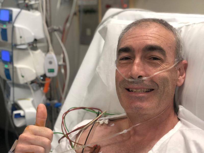 Yellow Wiggle, Greg Page, has been sent home after heart surgery, following an on-stage collapse.