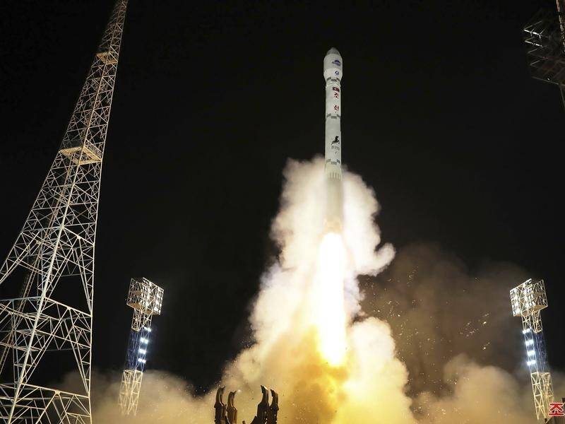 North Korea's military spy satellite launched into orbit in November 2023. (AP PHOTO)