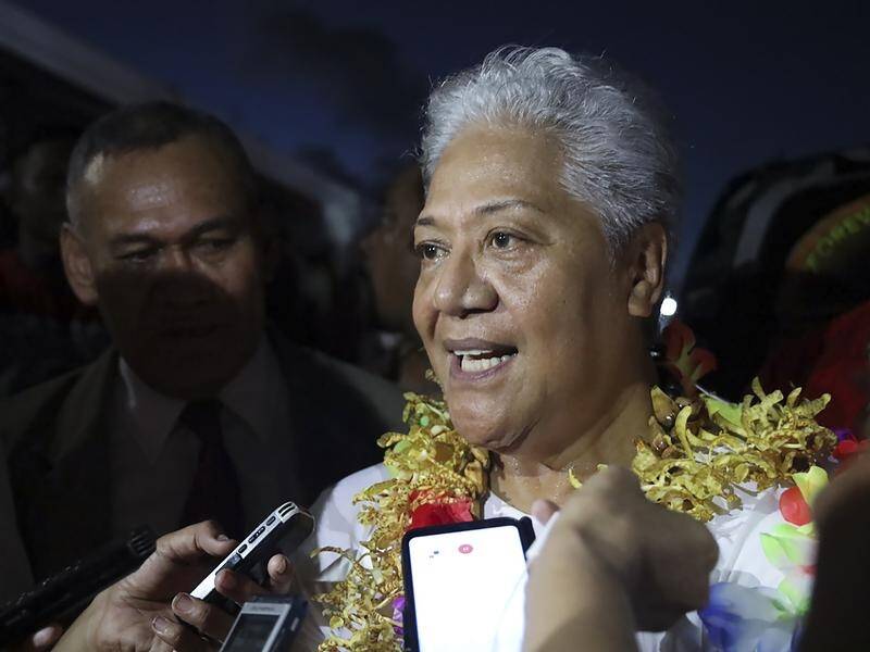 Samoa's first female prime minister has finally been able to take office.