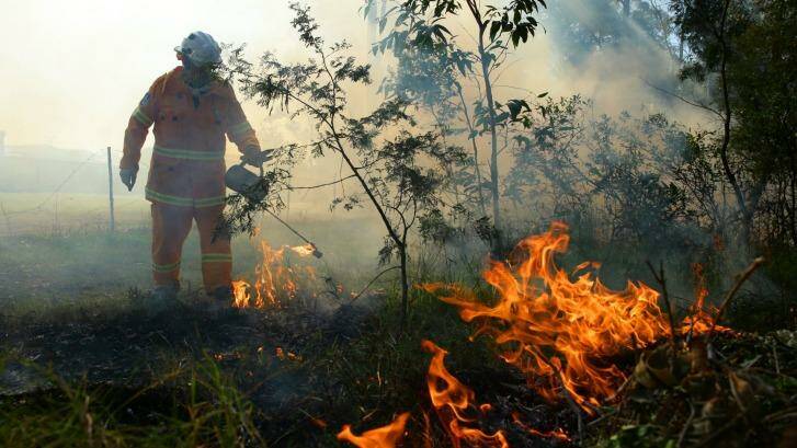 Stock image of NSW RFS hazard reduction burning. A burn is underway in One Mile today (Friday, October 16).