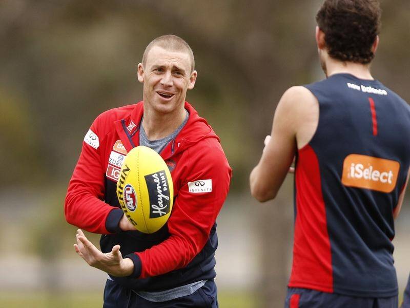 Simon Goodwin has had his contract as Melbourne head coach extended for another three years.