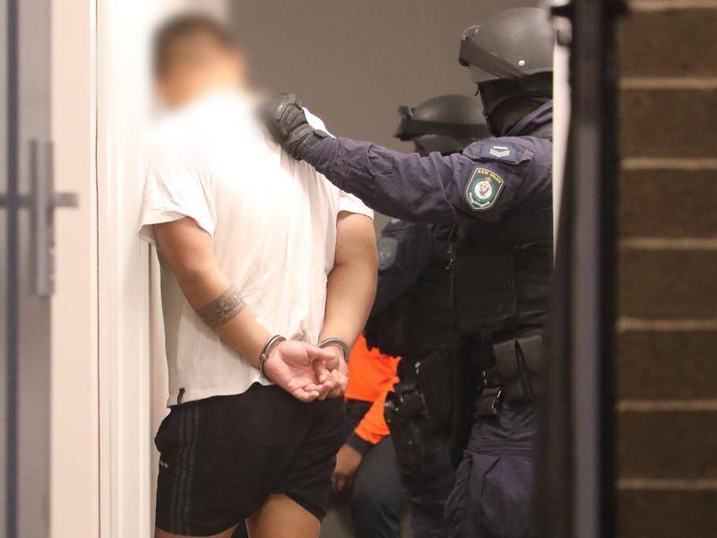 A 28-year-old man was arrested in western Sydney over the driveway shooting of Marvin Oraiha in May. (HANDOUT/NSW POLICE)