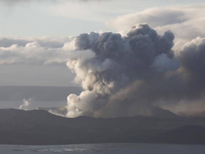 The Taal Volcano has continued to spew steam and ash, sparking fresh evacuation warnings.