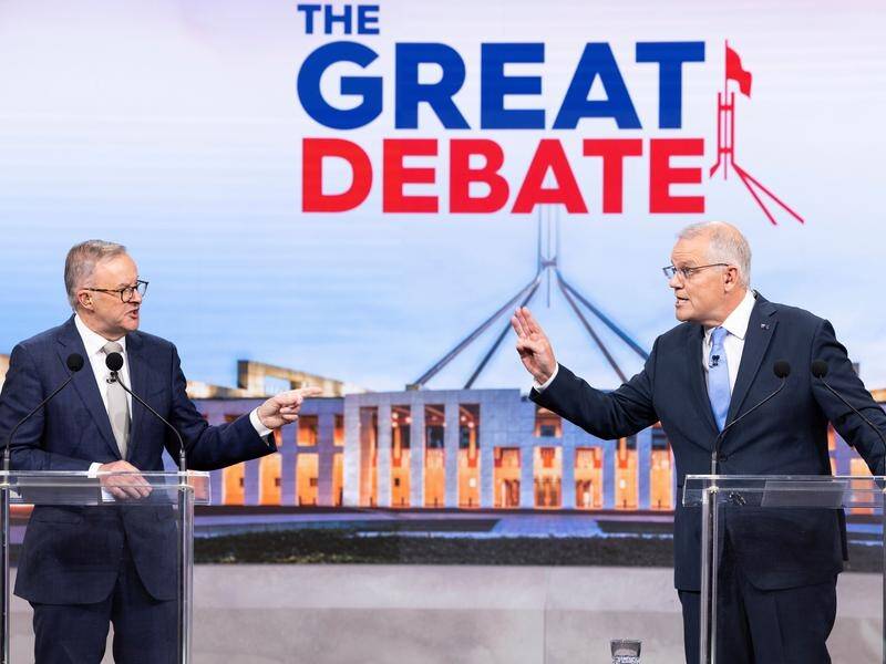 Scott Morrison and Anthony Albanese traded political blows in an occasionally heated debate.